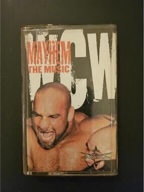 WCW Wrestling - Mayhem - The music - on cassette - RARE - near perfect